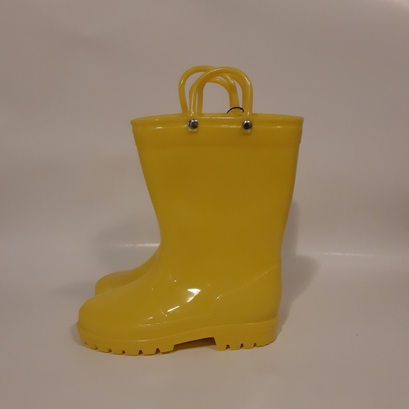 Amazon Toddler Size 11 Yellow Rubber Rain Boots - Picture 1 of 6